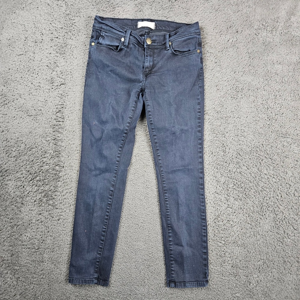 Free People FP Movement Charcoal Gray‎ Denim Jeans Women's Size 28 Skinny Fit